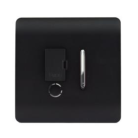 ART-FSMBK  Switch Fused Spur 13A With Flex Outlet Matt Black
